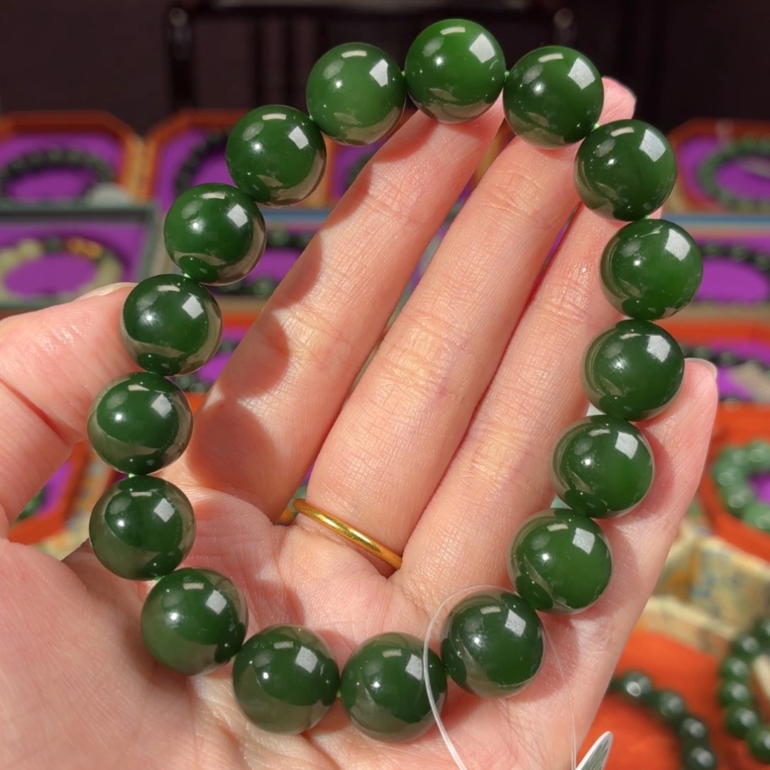 和田玉（碧玉）未镶嵌手串