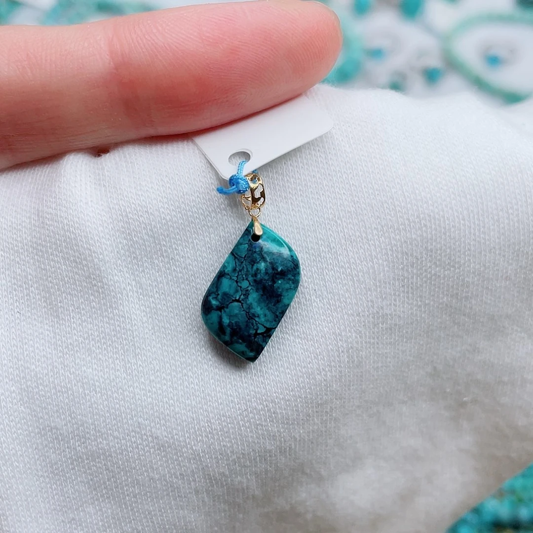 绿松石18K金镶嵌绿松石