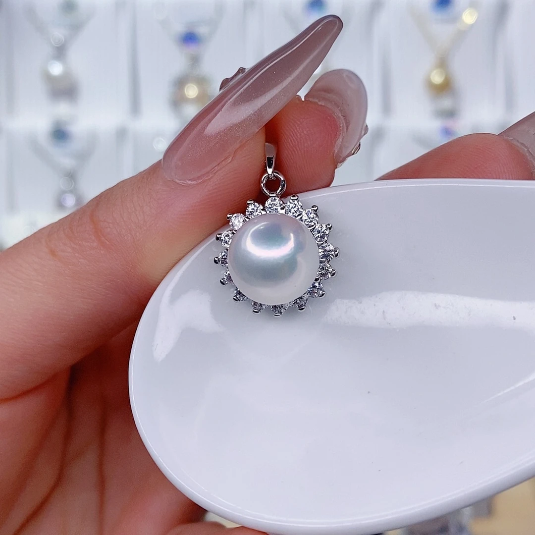 未镶嵌淡水珍珠吊坠(赠链)