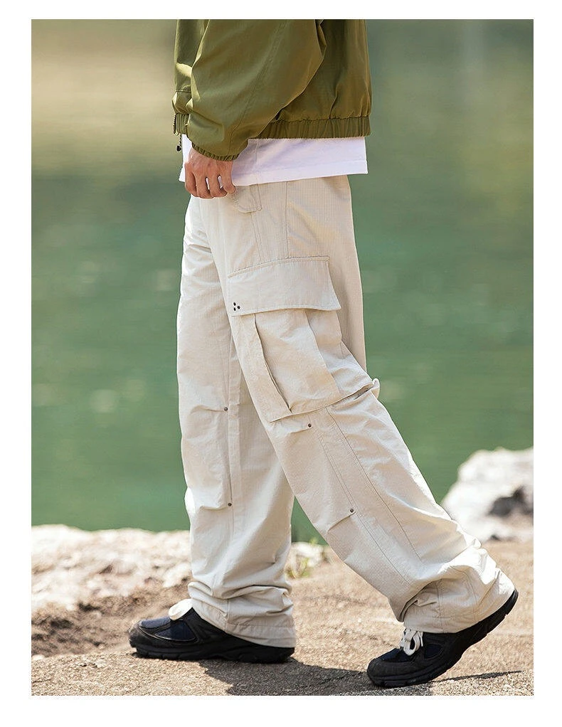 UY-1329设计师款CUSTOM TROUSER户外轻量复网机能工装裤