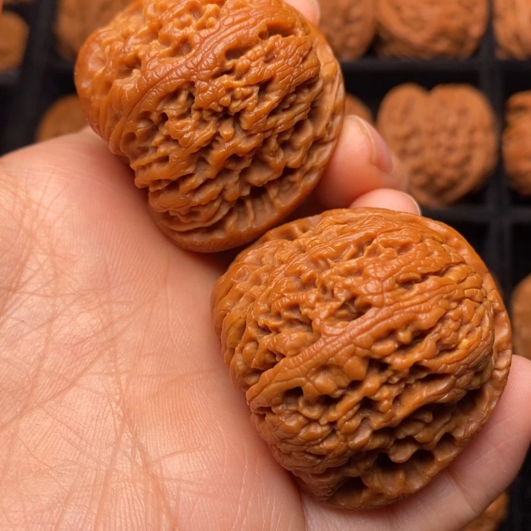 文玩核桃把件秦岭野生核桃