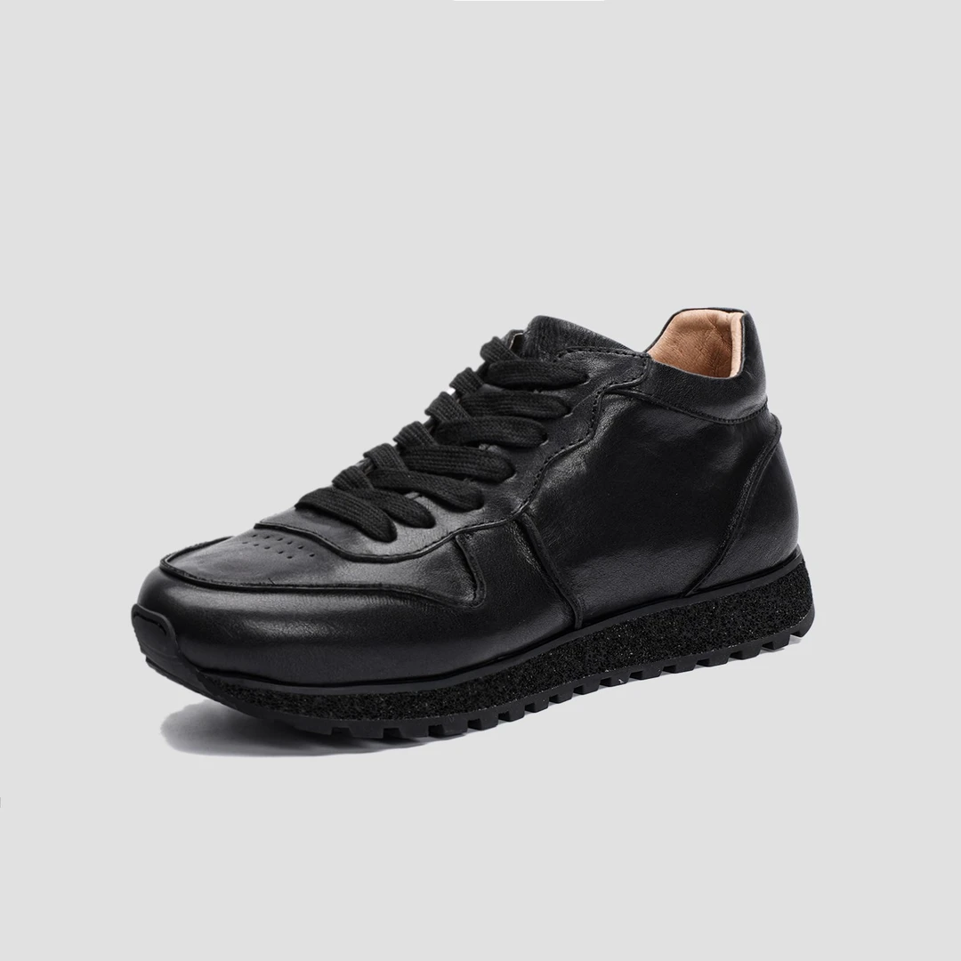 男士冬季运动休闲中邦真皮复古加厚日常秋冬短靴潮流时尚加棉皮鞋