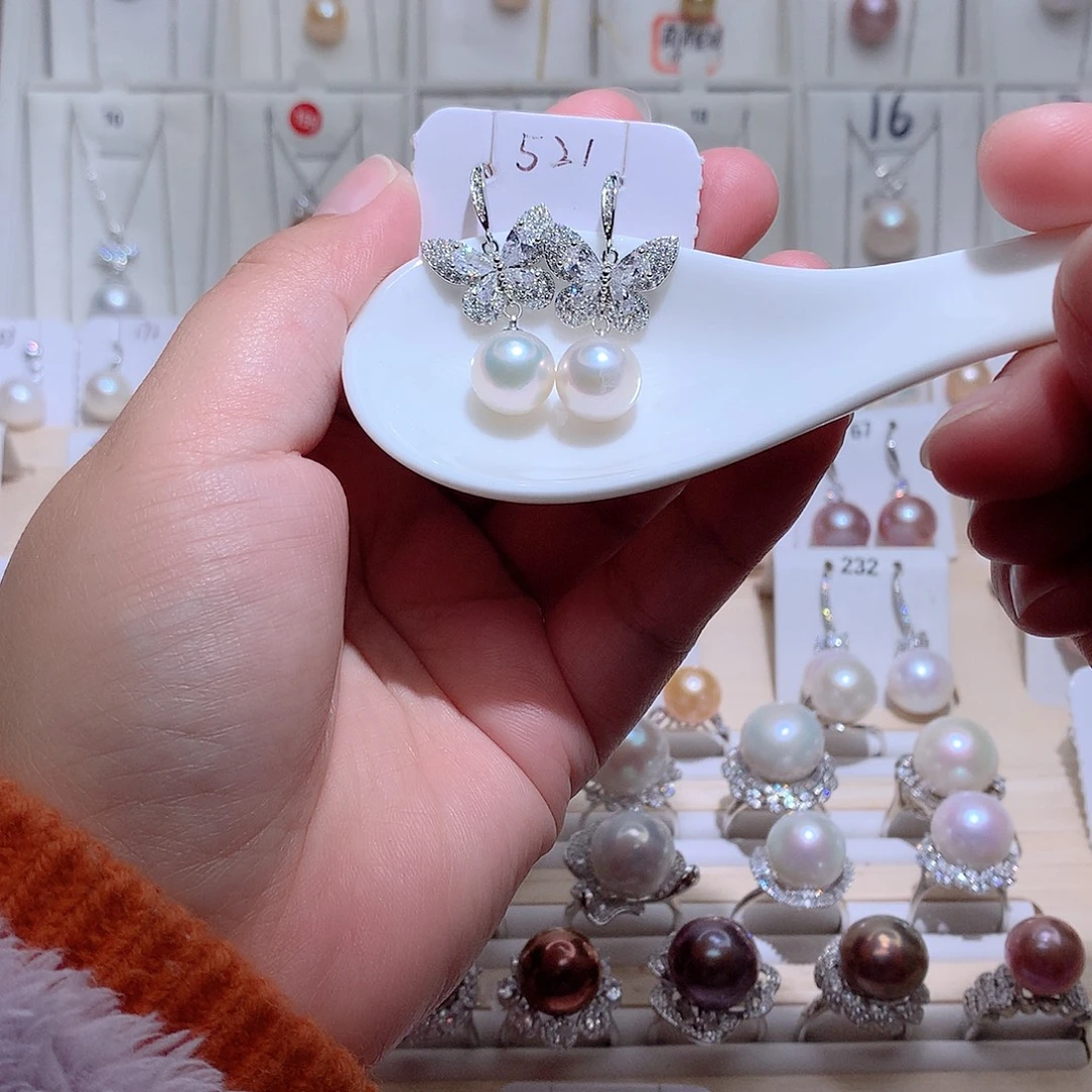 耳饰未镶嵌淡水珍珠CC11.2mm