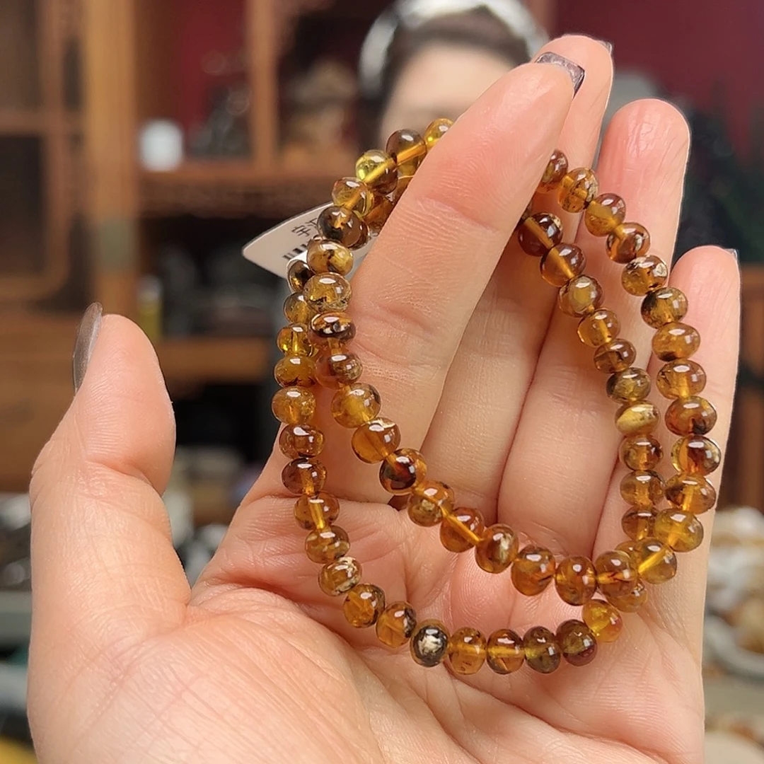 琥珀未镶嵌裸石抚顺琥珀六多样性发其一10324