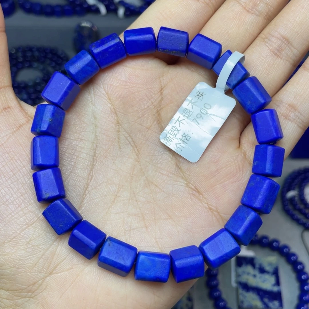 未镶嵌青金石8mm哑光随型原石手串