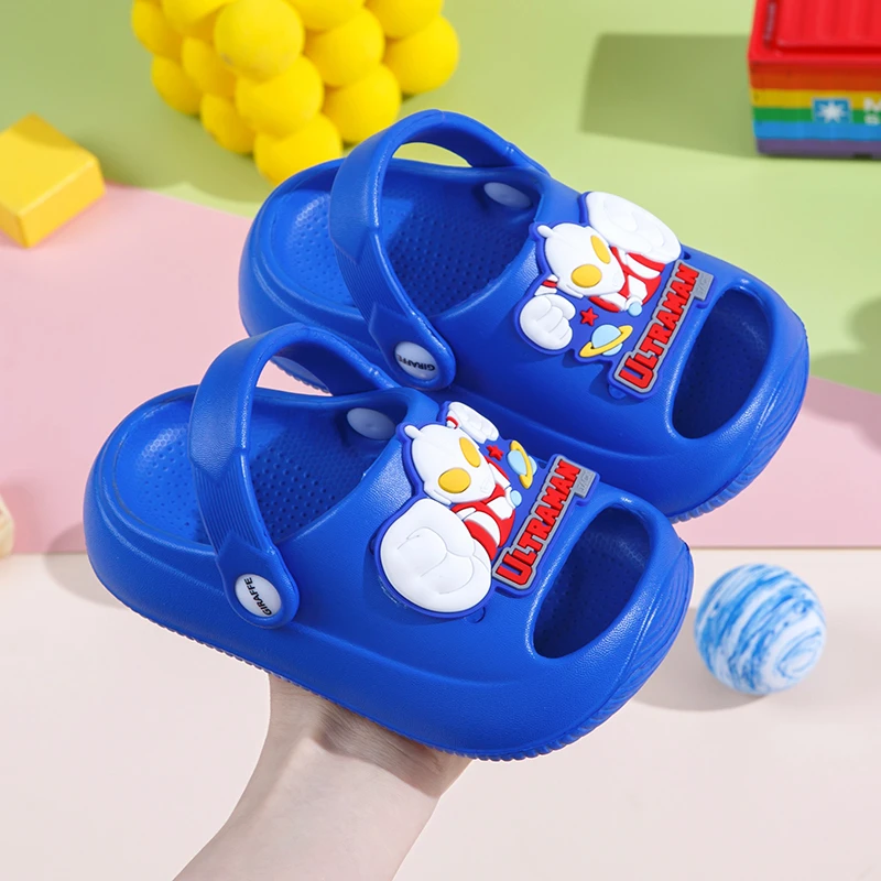 奥特曼儿童EVA拖鞋男宝女宝夏季新款洞洞鞋内浴室宝宝居家防滑