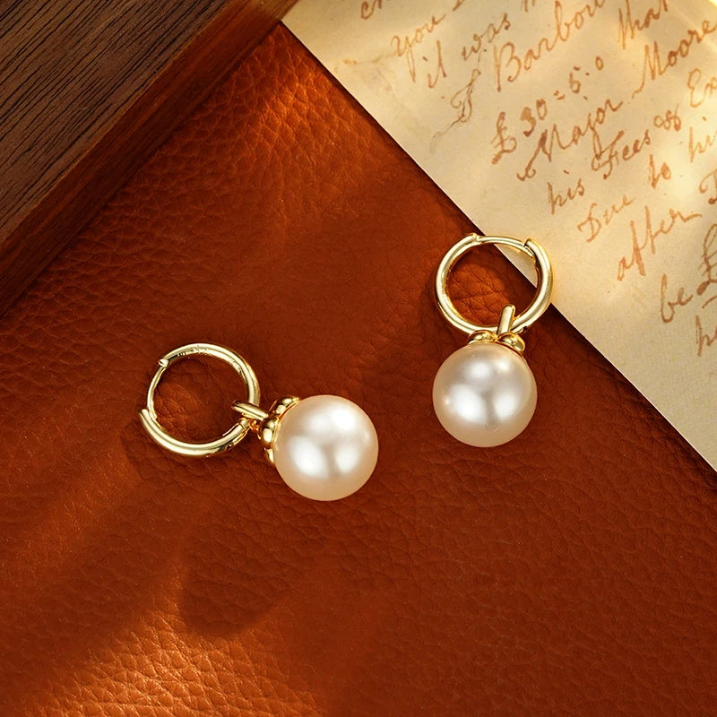 铜合金耳饰 5550【一见倾心】复古法式珠珠精致百搭气质简约耳环女