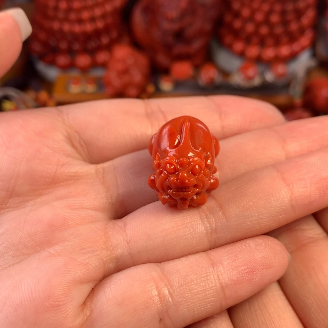 南红玛瑙川料瓦西貔貅未镶嵌大*