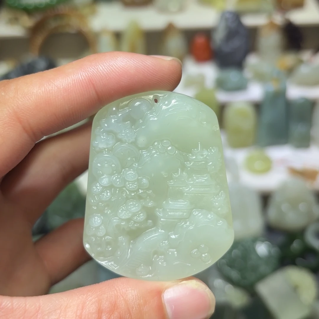 和田玉未镶嵌颈饰