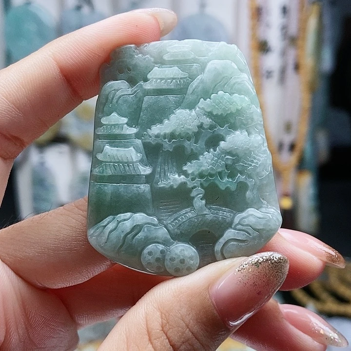 翡翠未镶嵌颈饰翡翠