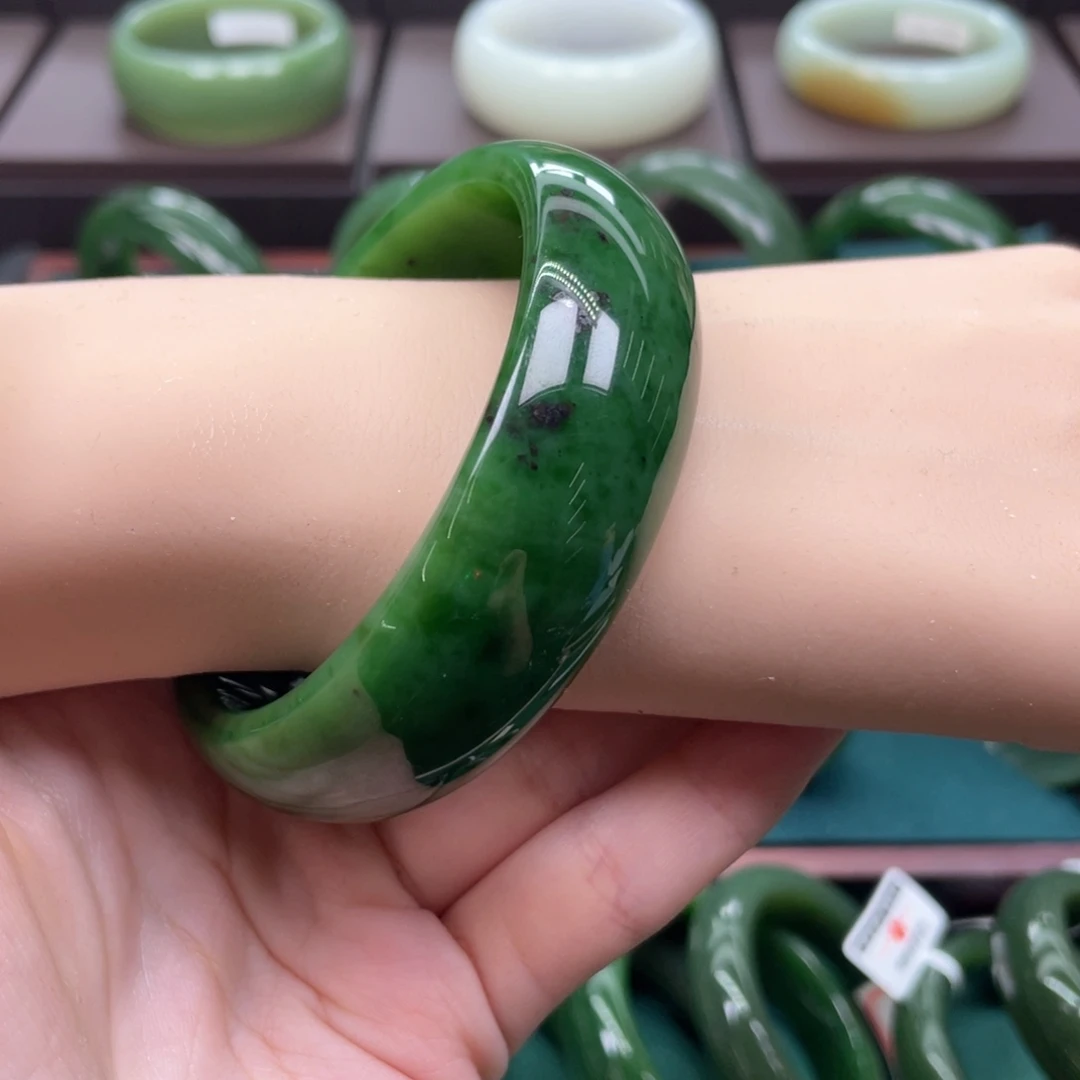 和田玉（碧玉）未镶嵌手镯59.60