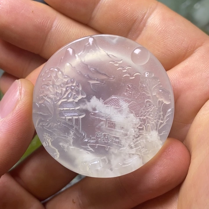 岫玉岫玉颈饰未镶嵌