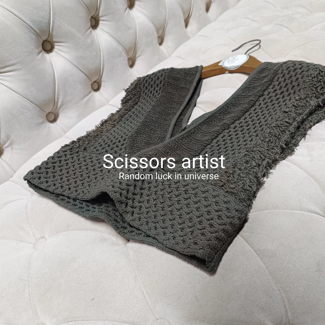 【Scissors artist】高端设计师走秀女装马甲4993