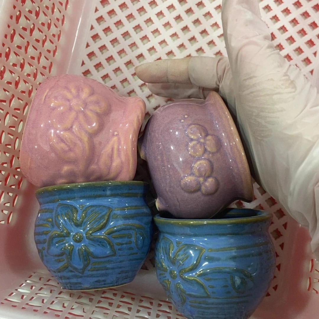 红陶高温陶瓷花盆