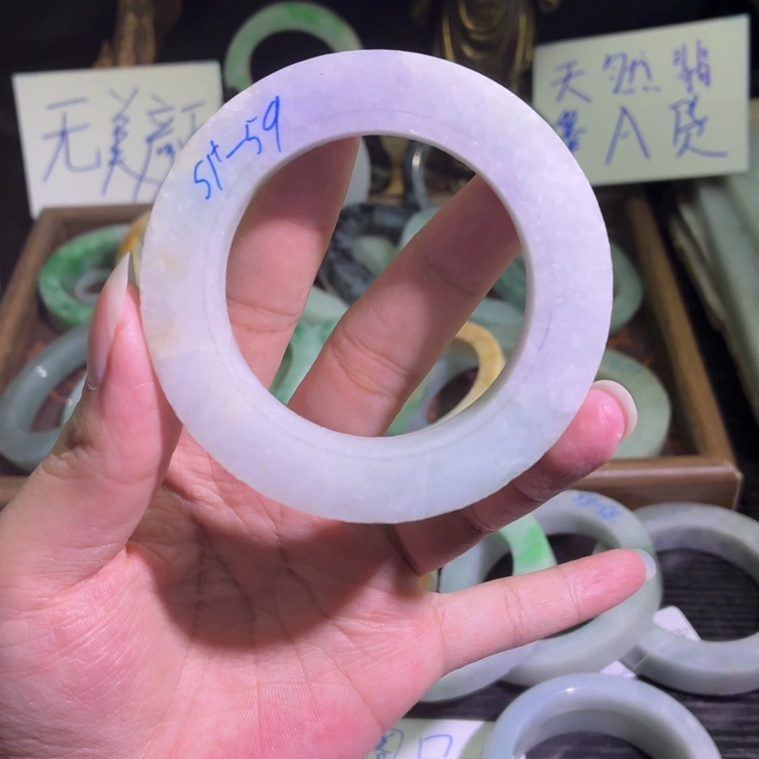 定制翡翠未镶嵌翡翠A货手镯毛胚定制