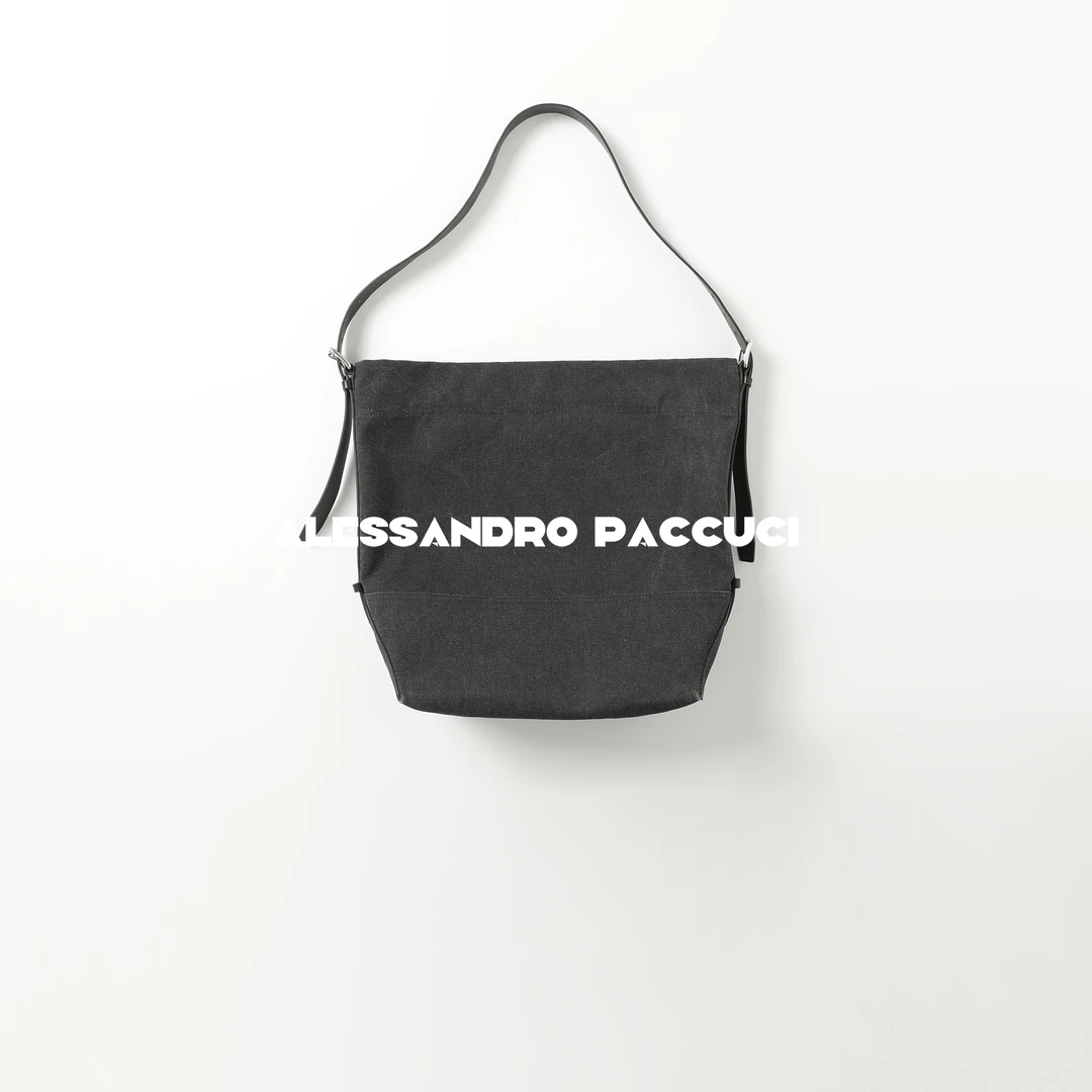 AP洛哥51039BX【暮随】头层牛皮+帆布怀旧风大容量简约百搭单肩包包