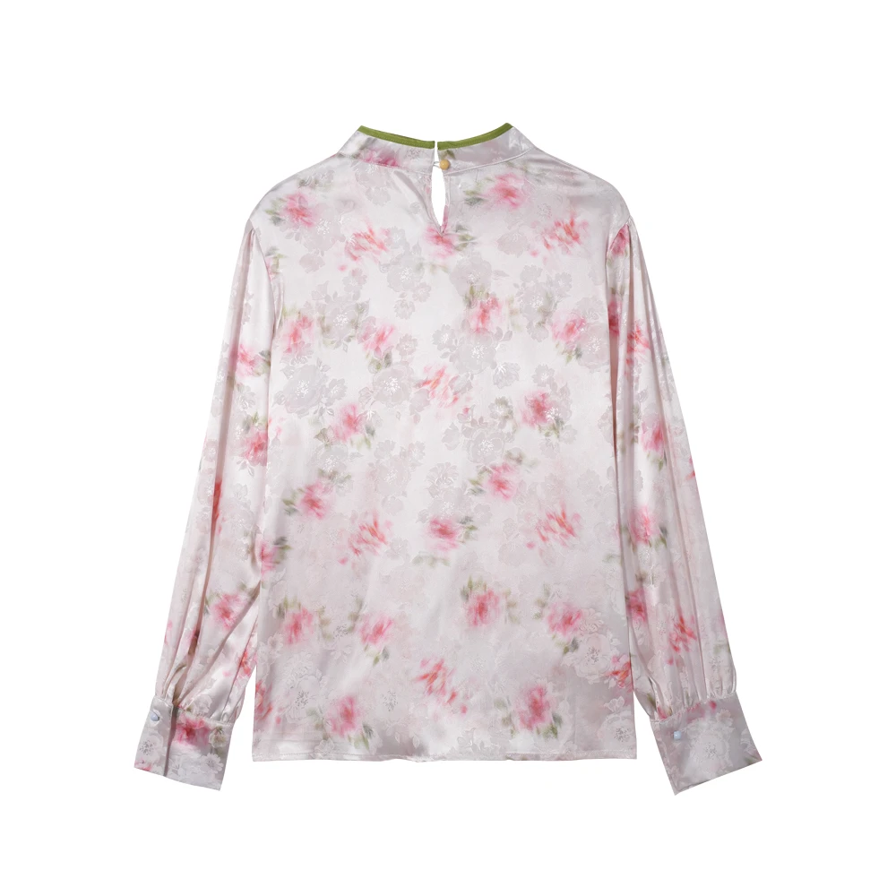 A HC7010 新中式复古提花小立领上衣