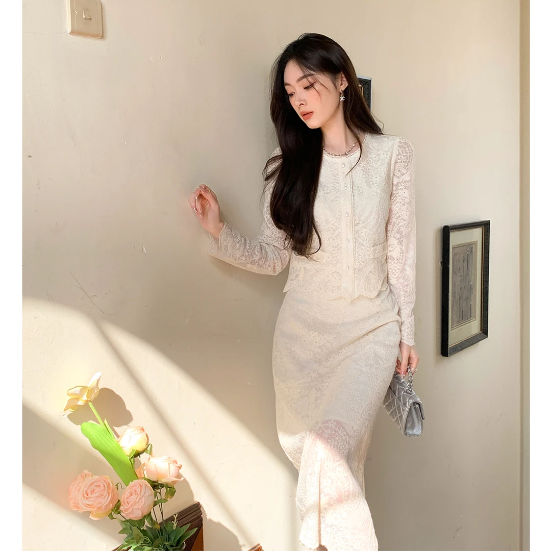 GERTCOREL2025新款春秋季气质今年流行的高级感穿搭开春套装裙女