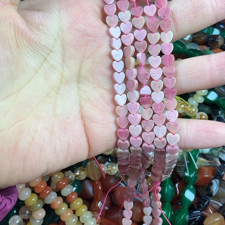 查罗石算珠合金卡6爱心一条