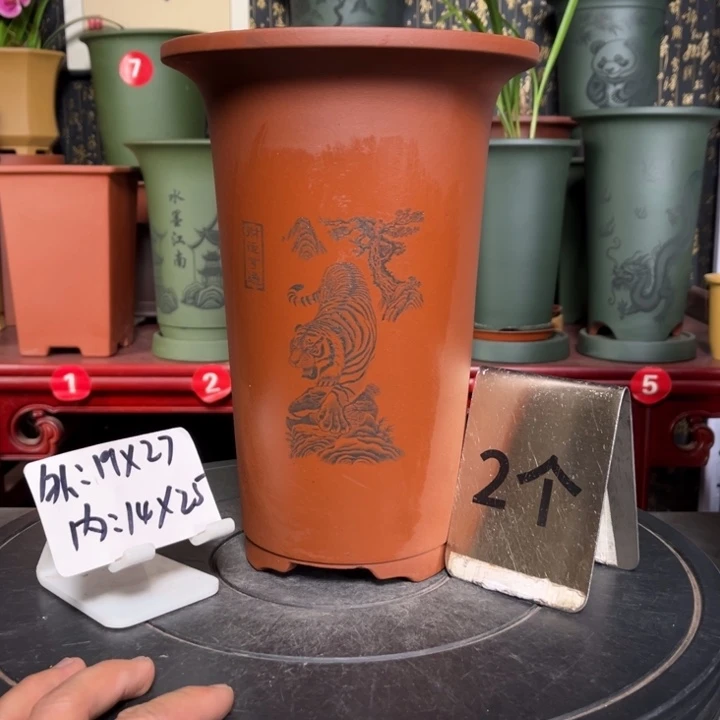 紫砂花盆紫砂花盆
