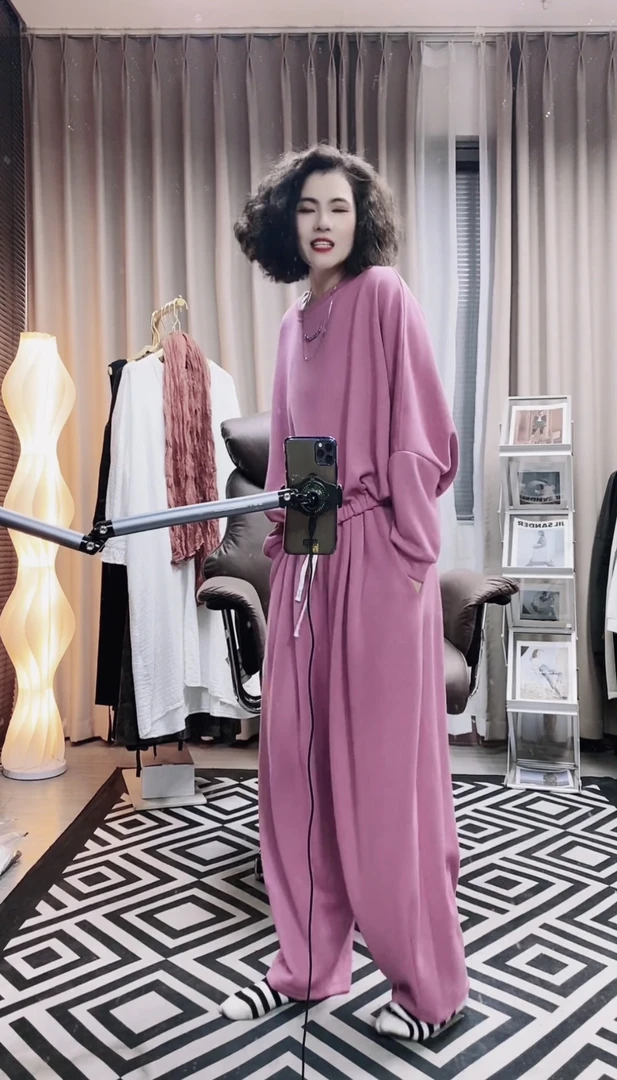 （300-399）均码80-200斤秋冬季大码宽松慵懒套装合集