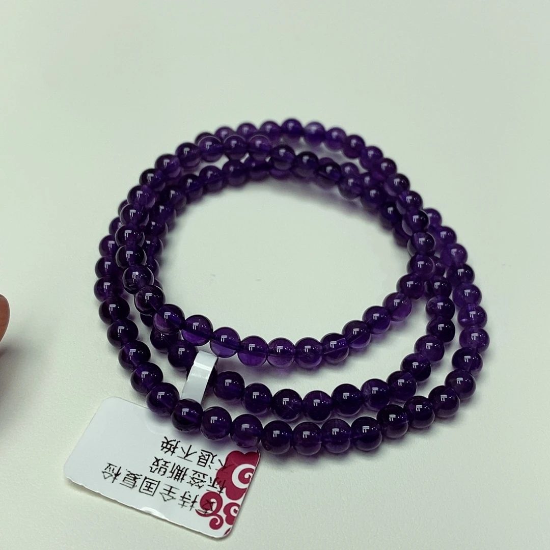 未镶嵌珠宝半成品紫晶三圈