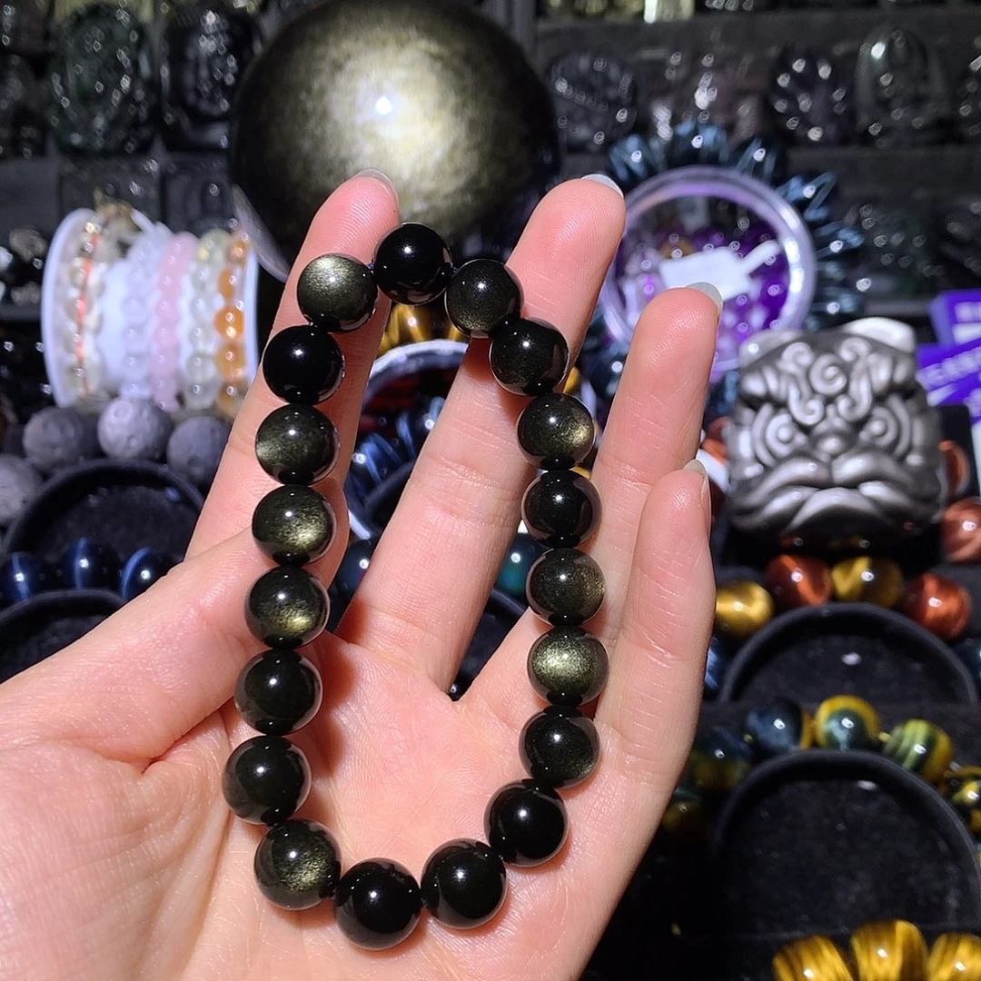 开***✧黑曜岩未镶嵌手链