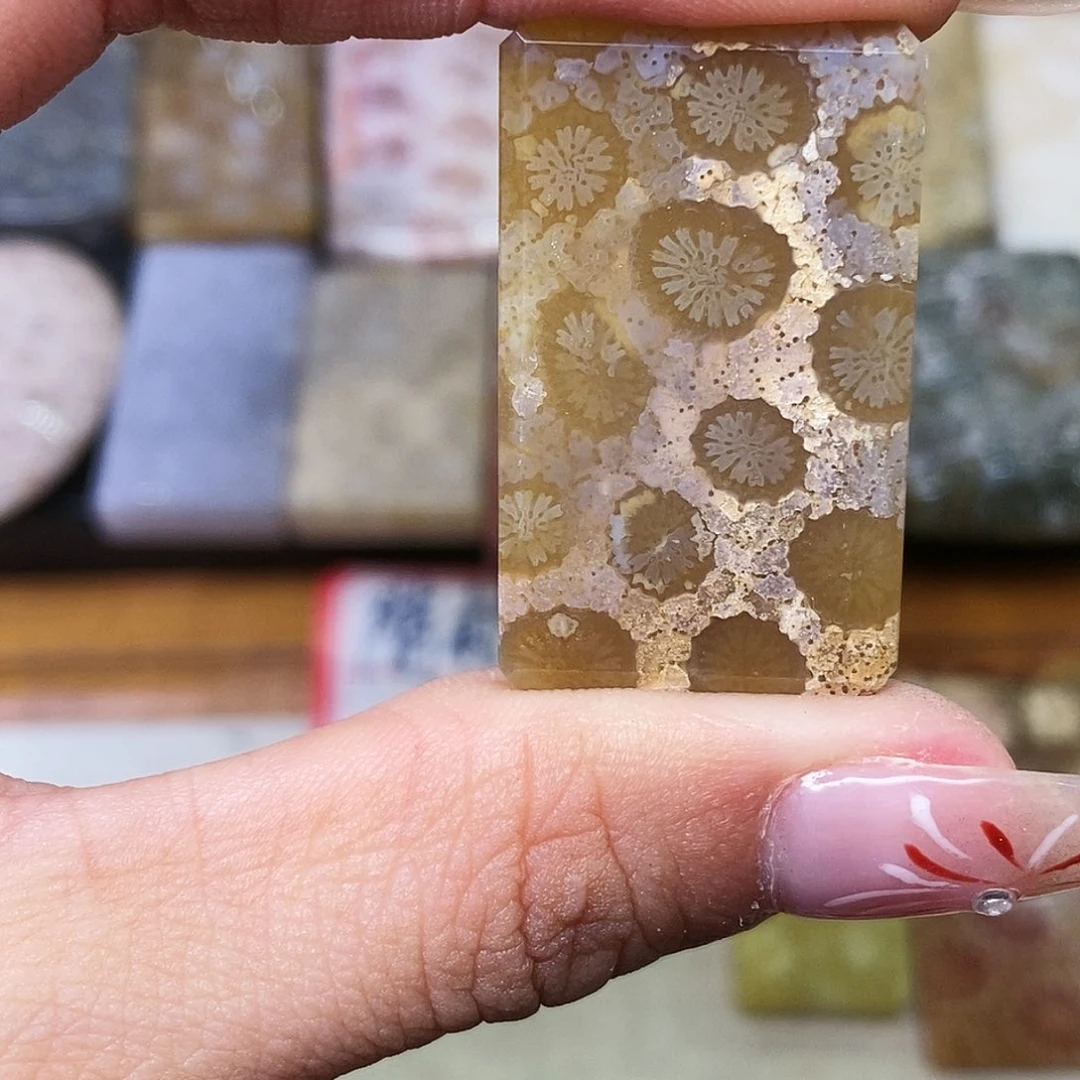 硅化玉颈饰合金画*生