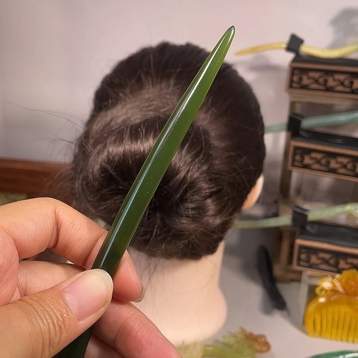 蛇纹石玉未镶嵌发饰御***0