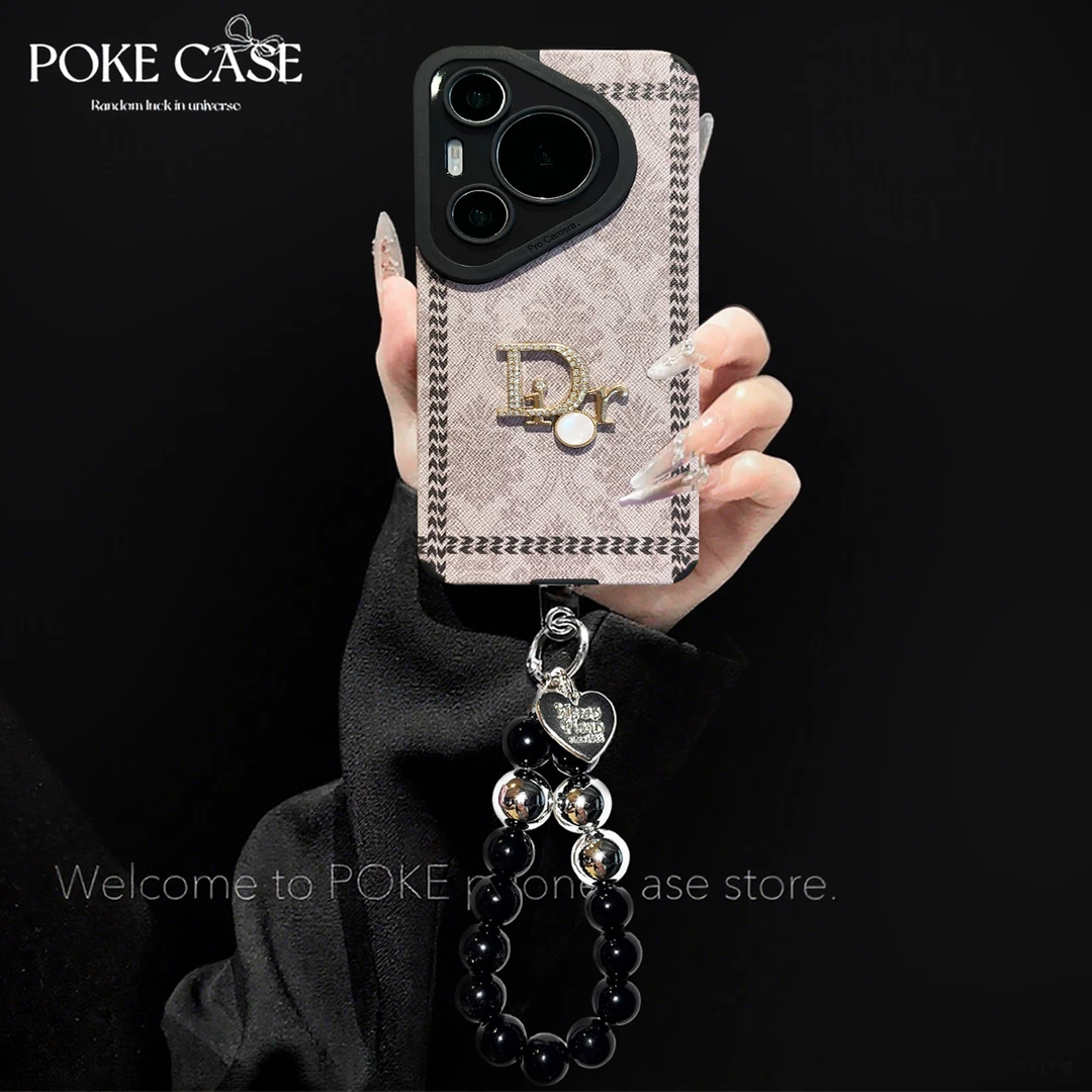 轻奢瞳眼十字纹翠缕繁花于苹果17华为pura70vivo小手链手机壳