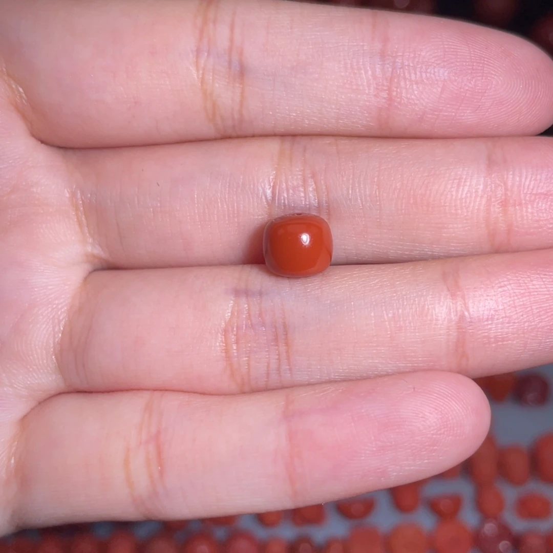 南红玛瑙未镶嵌瓦西老型8mm