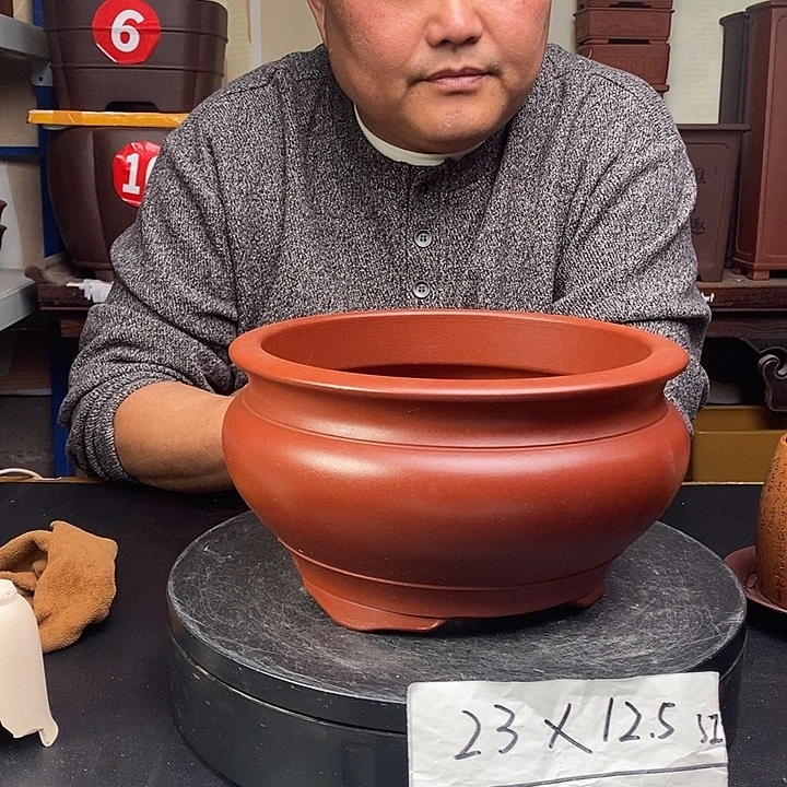 紫砂花盆货号一只JB1