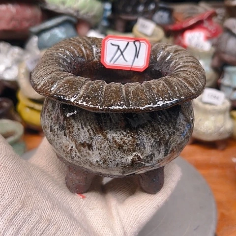 粗陶花盆手工花盆