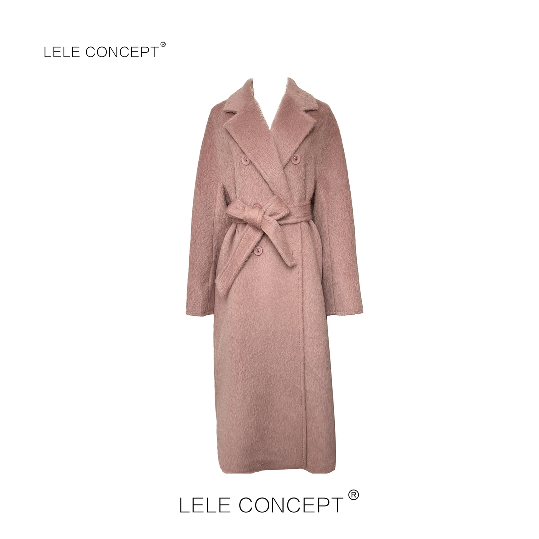 LELE CONCEPT丨法式轻奢千金风腰带款苏力大衣FD25D0145Y