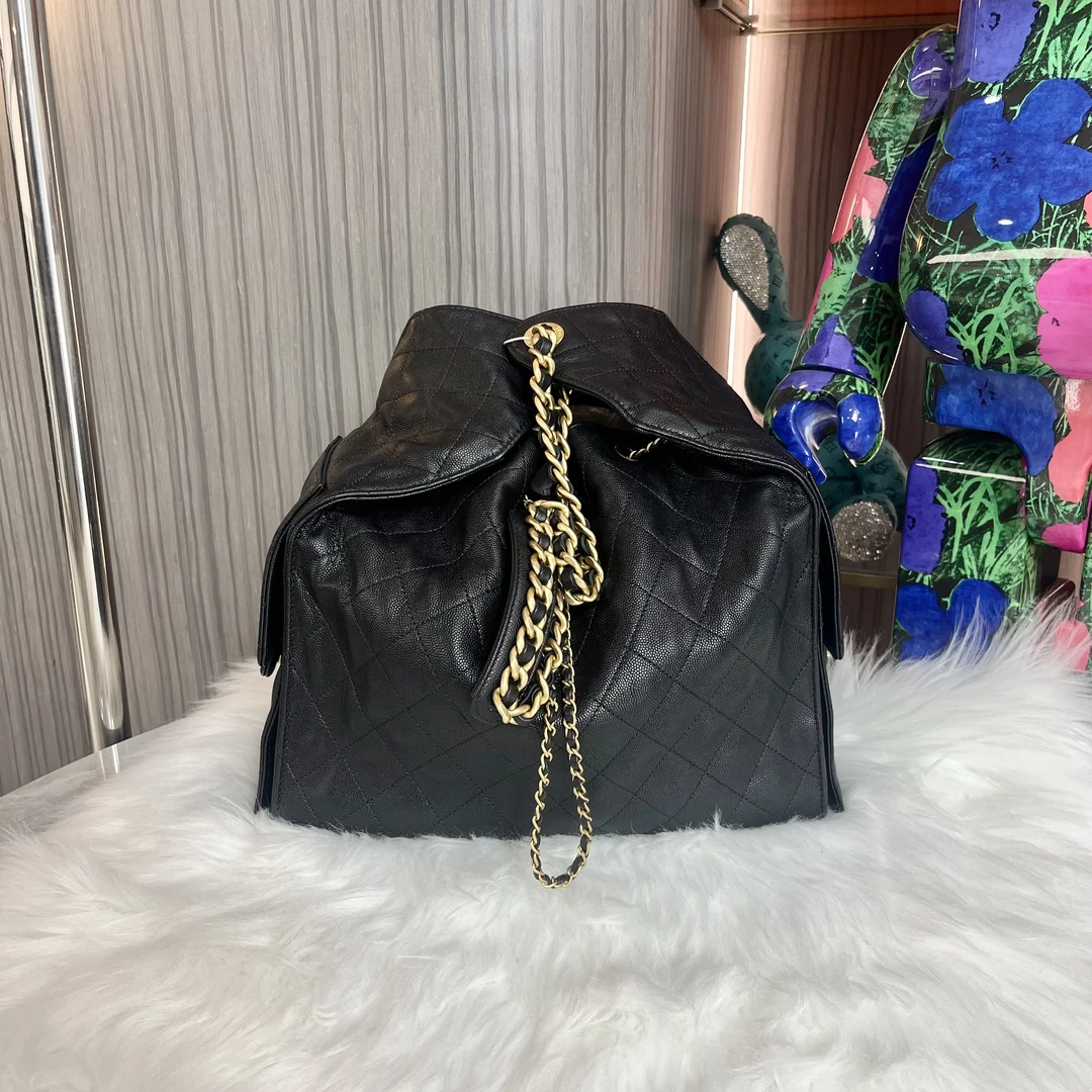 95新 Chanel/香奈儿 【辛河奢品】香奈儿 25bag抽绳包 单肩包