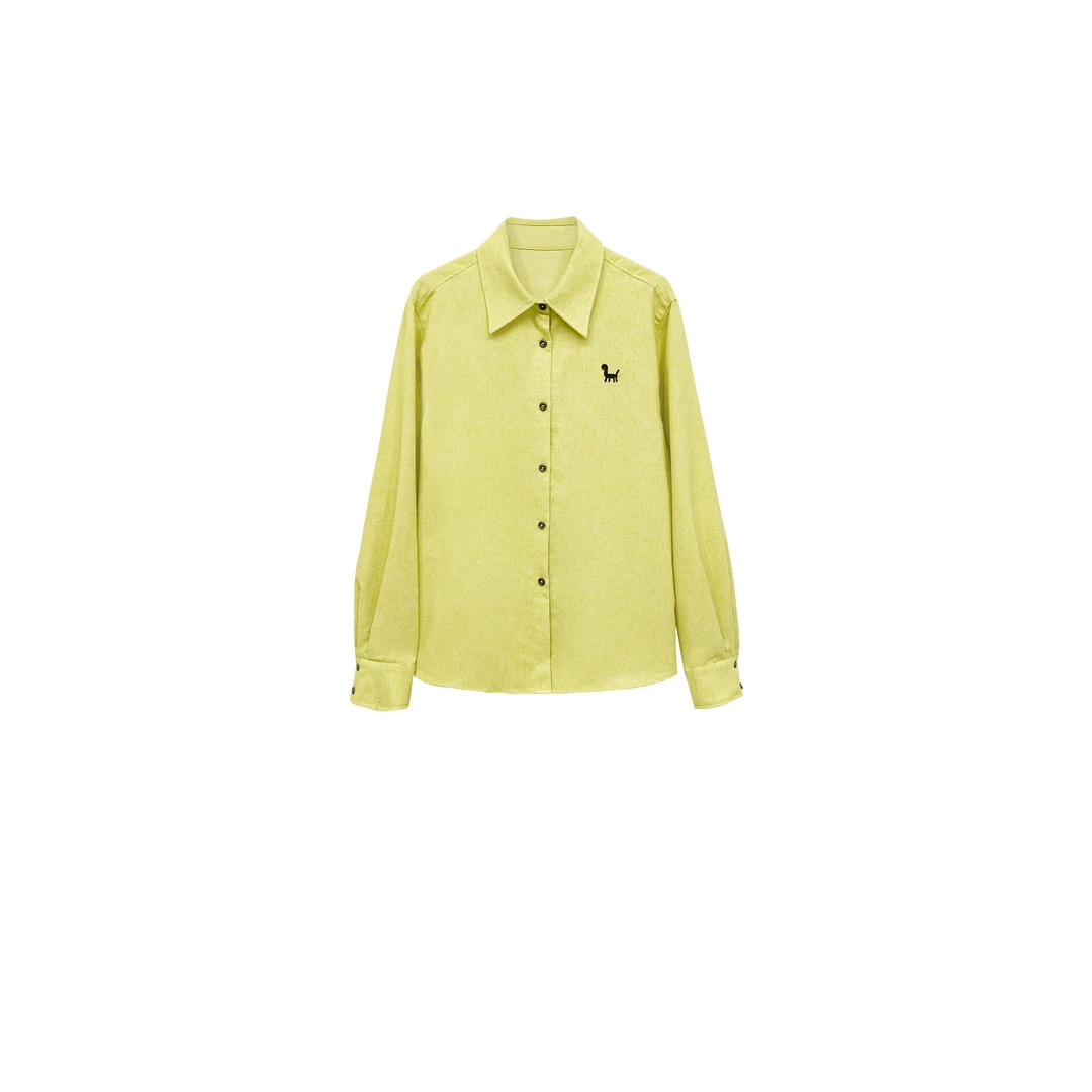 【亚楠本楠】彩马衫◆日本进口中空棉刺绣松弛感棉麻长袖衬衫8885