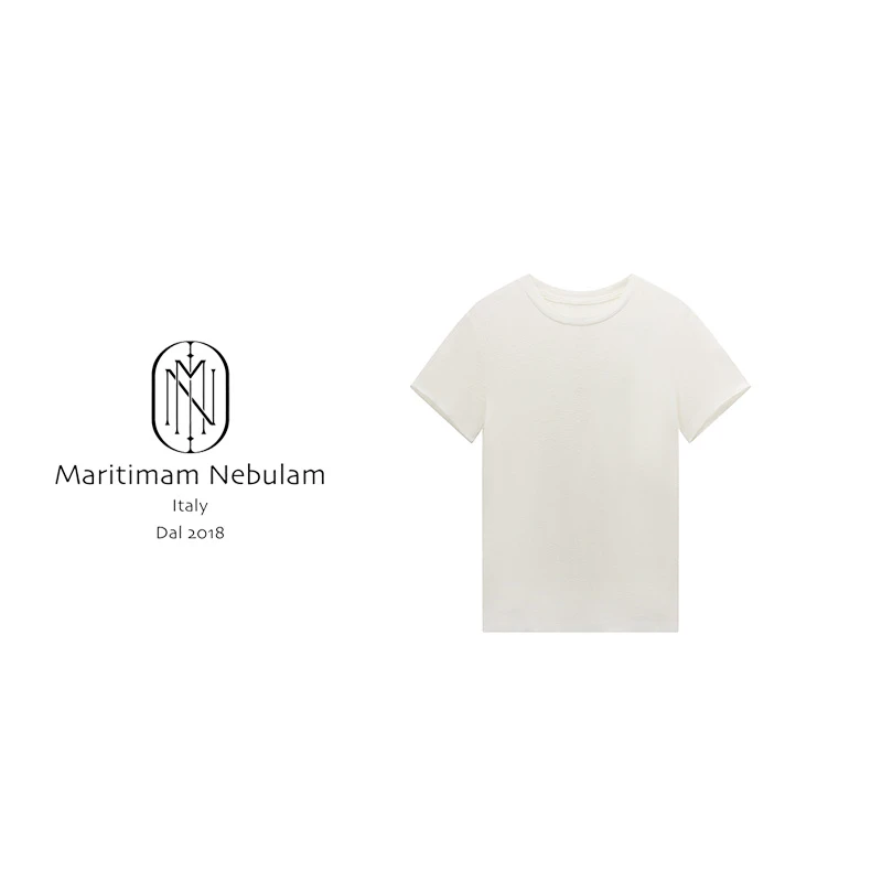 MN"扣子T"夏季圆领短袖T恤后背纽扣上衣 SZ1359