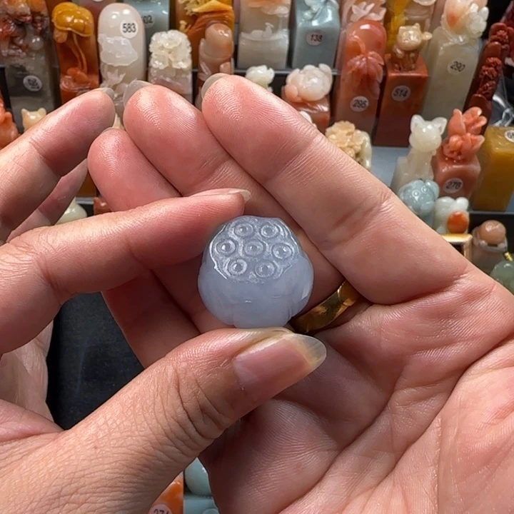 昌化石印石飞*1.5厘米左右直径包刻字