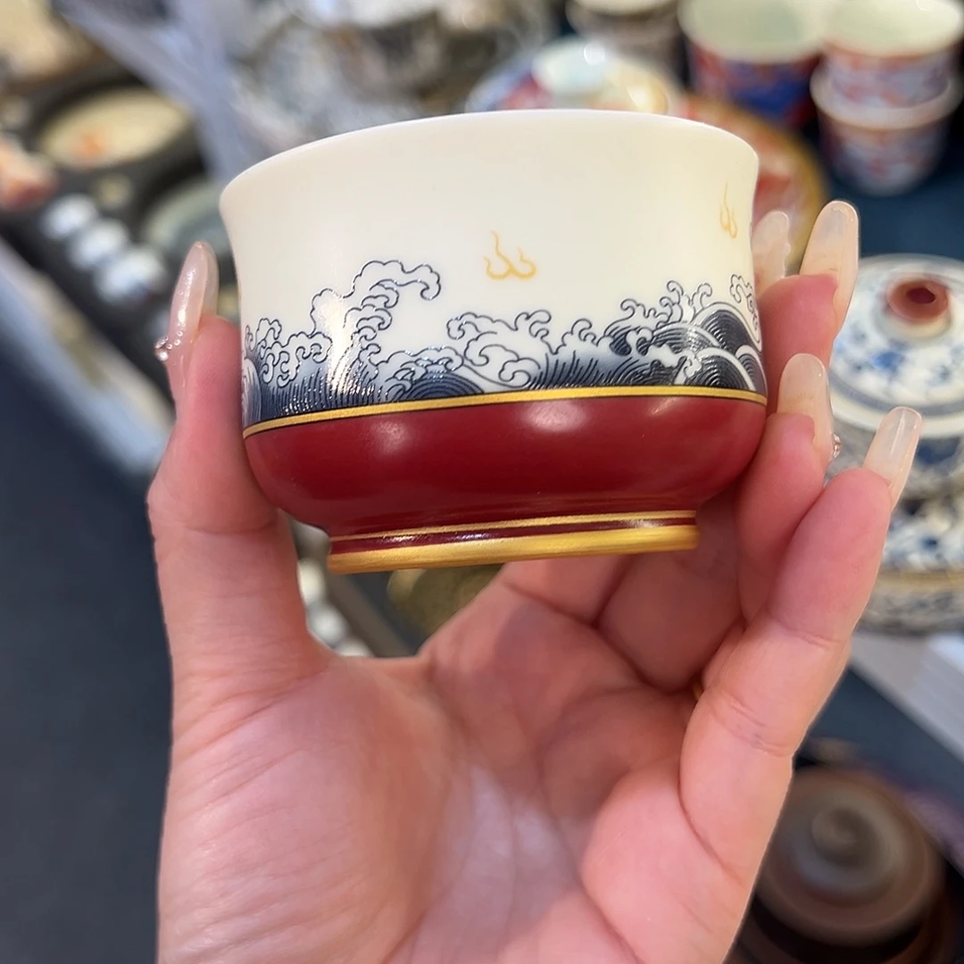 花***盖碗很漂亮我很喜欢