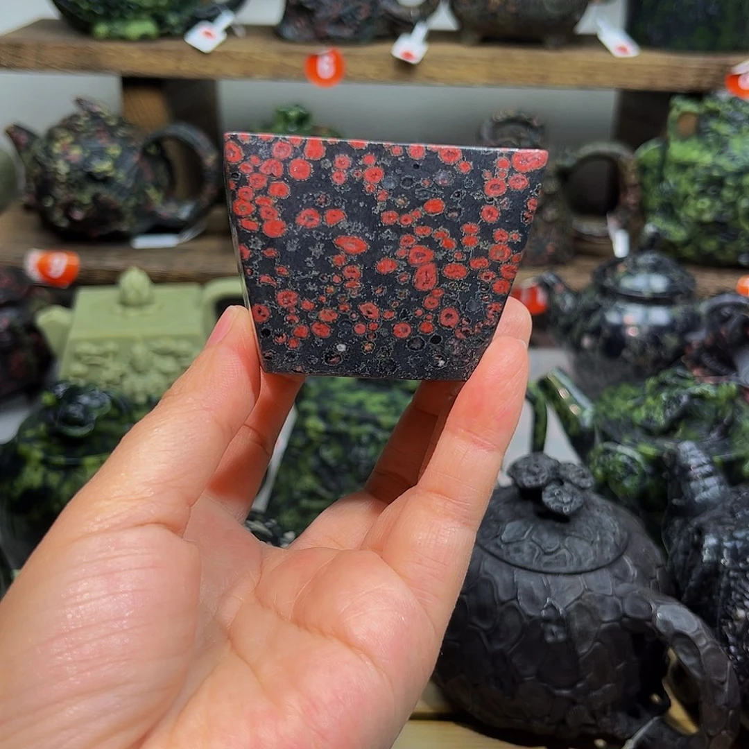 人***主石材梅花玉安山玉精品