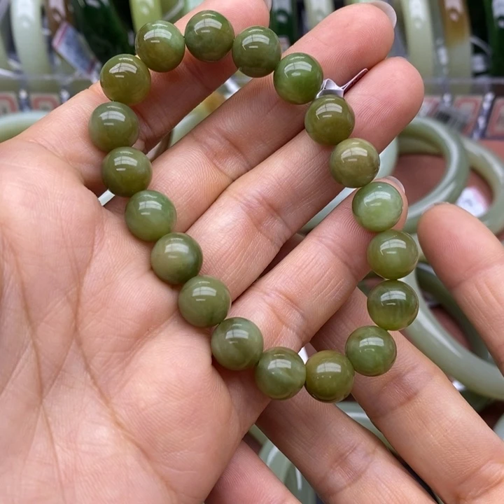 和田玉未镶嵌手链卡10