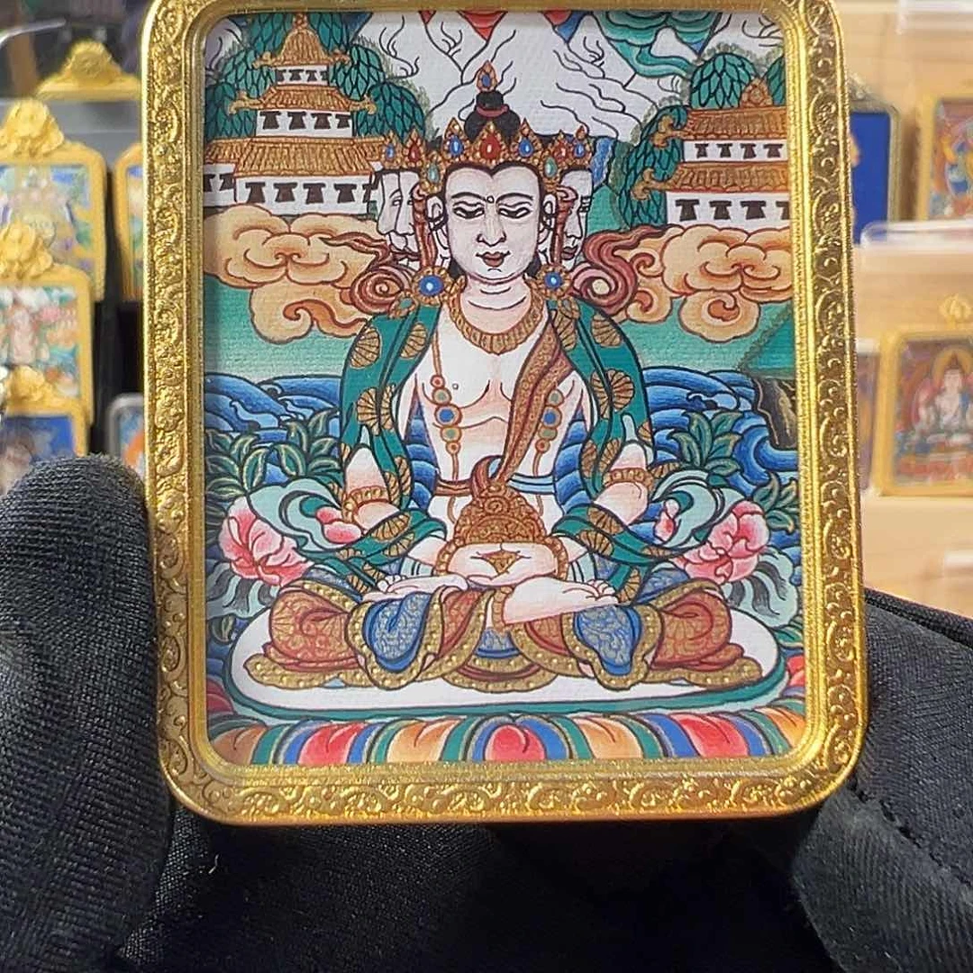 吊坠୧****热贡唐卡大日如来