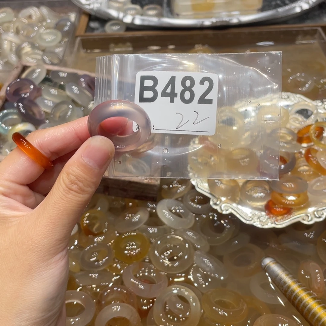 玛瑙/玉髓未镶嵌戒指482