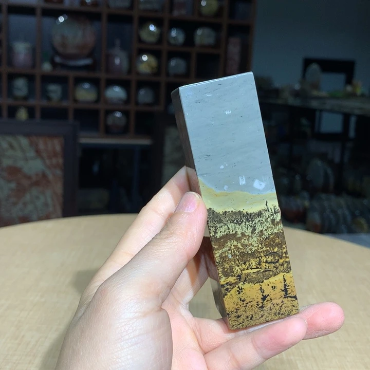 ，广西国画石摆件，观赏收藏