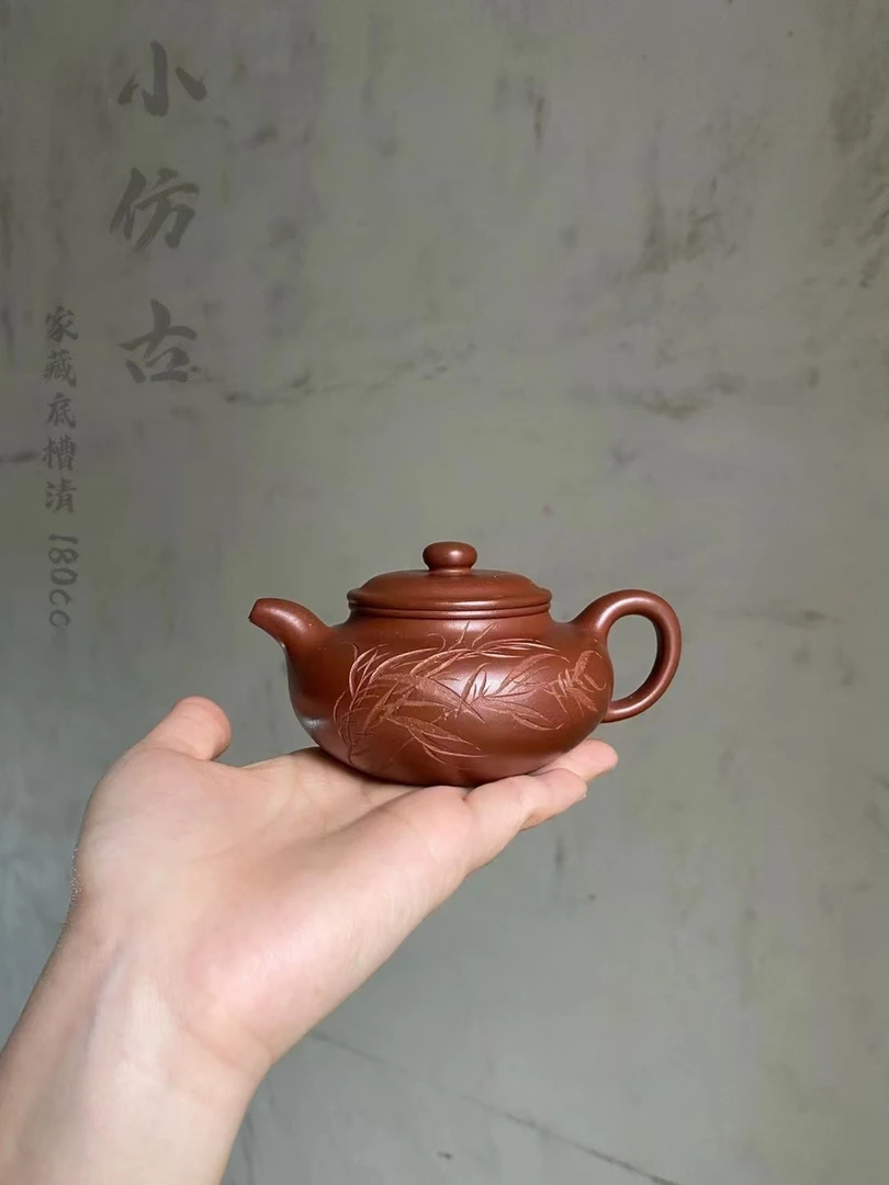 仿古壶，底槽清砂料，全手工180毫升