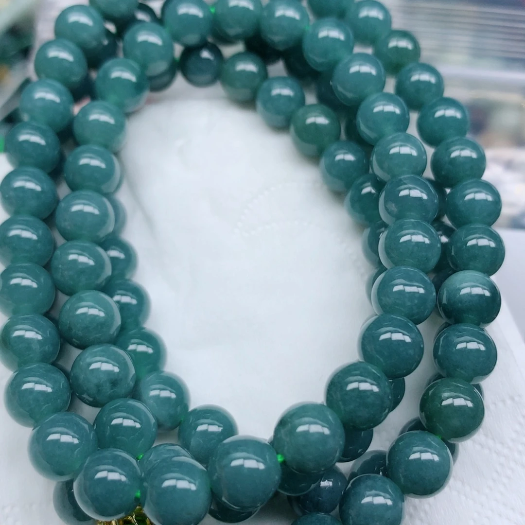 翡翠未镶嵌项链珠珠