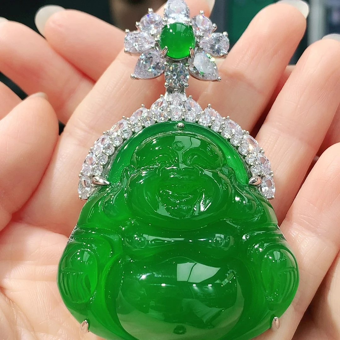 王***兰玛瑙/玉髓银S925镶嵌吊坠