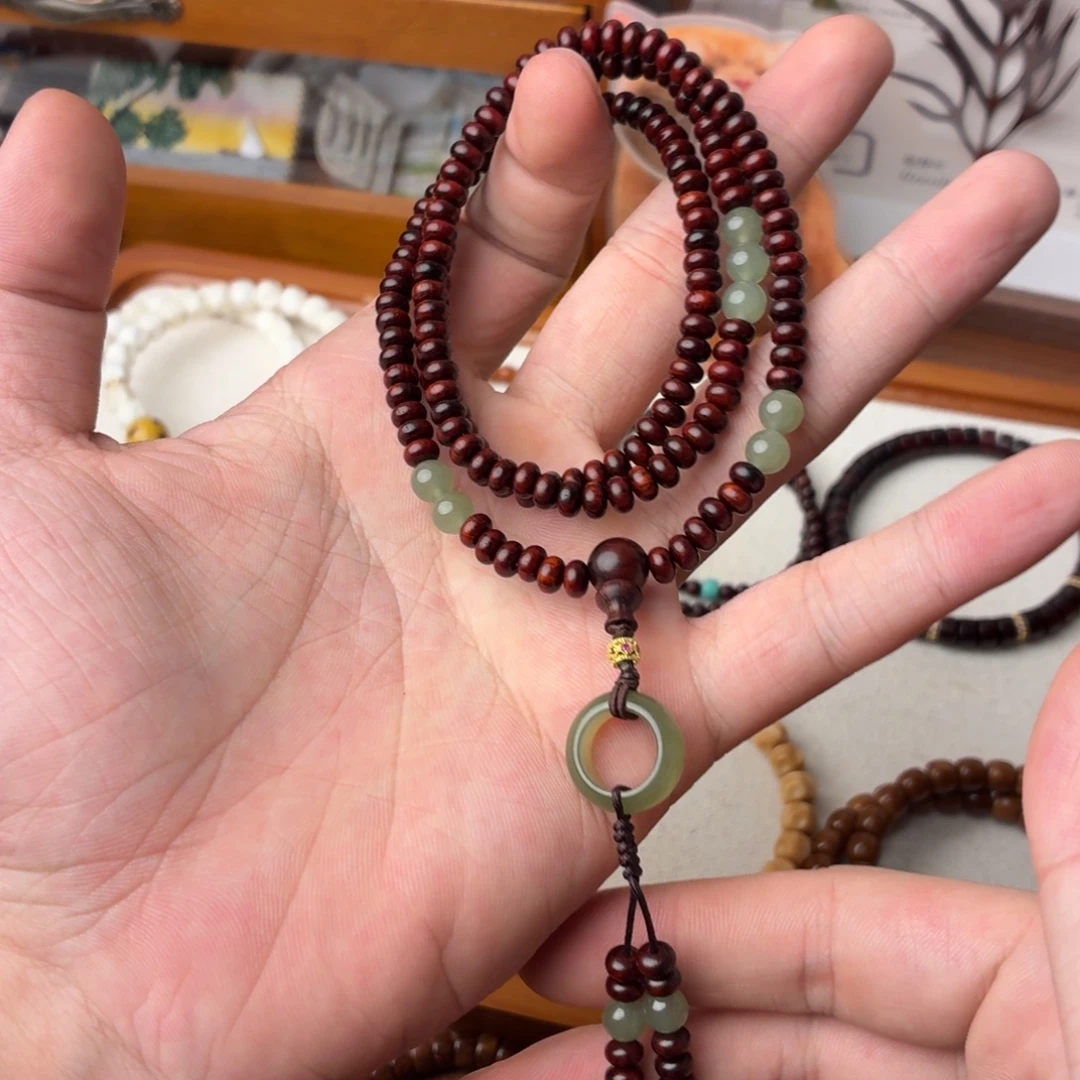 未镶嵌手串檀香紫檀（小叶紫檀）