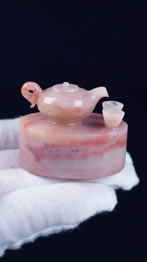 精美老挝石壶钮章