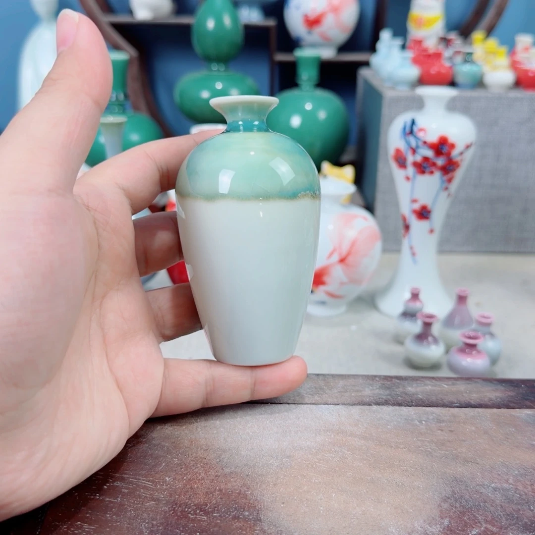 陶瓷手工小花器摆件